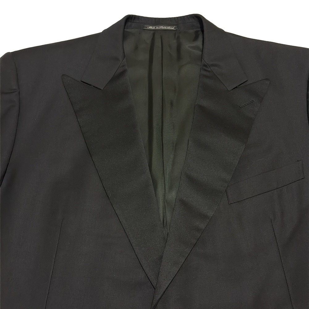 Ermenegildo Zegna Mila Trofeo Wool Tuxedo Suit Black 50R US 60 IT